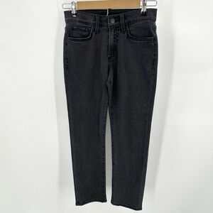 JOES JEANS Womens Size 23P Black Lara Mid-Rise Straight-Leg Jeans Stretch NWOT